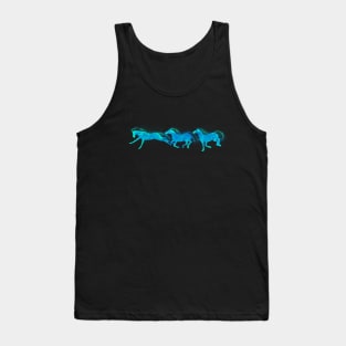 Aqua Horses Tank Top